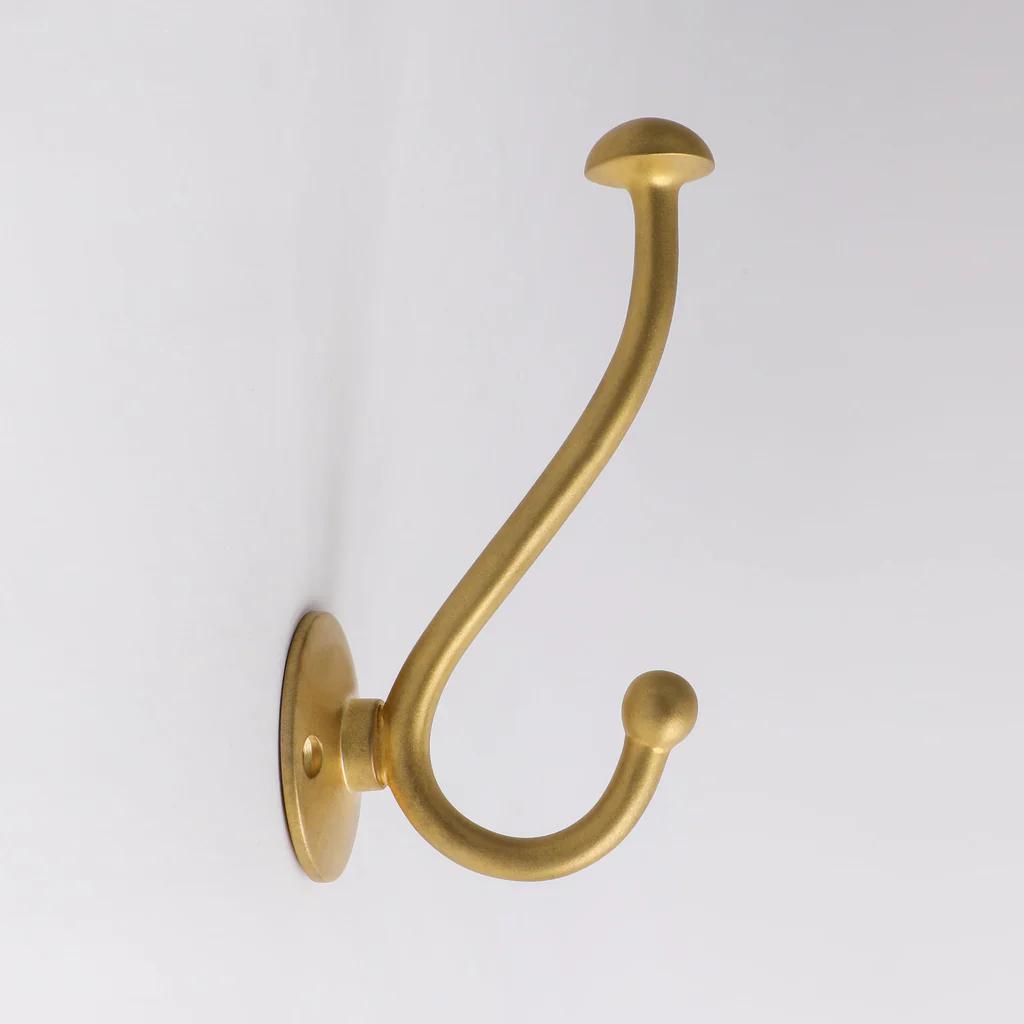 Eden Hook - Raw Brass in Raw Brass
