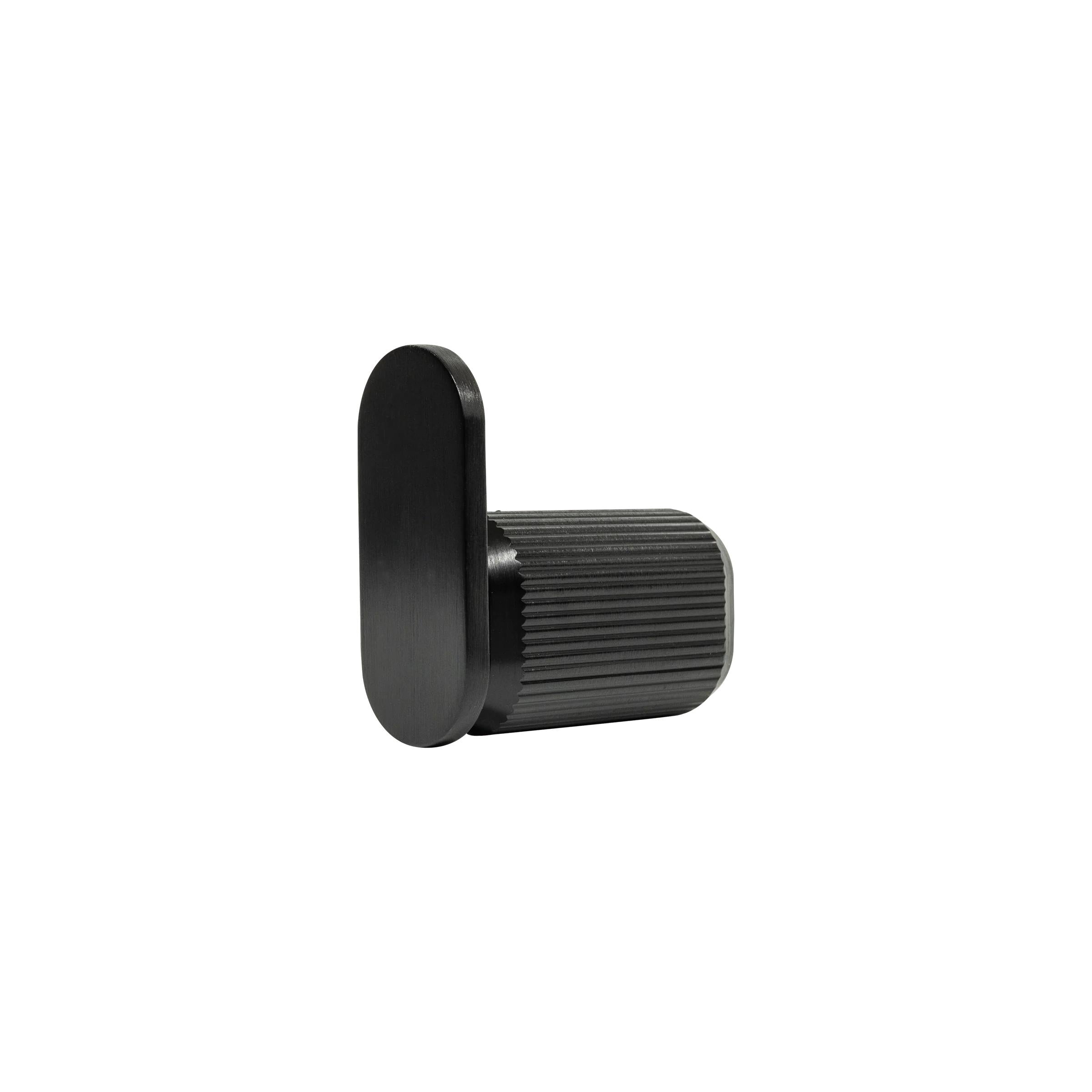 MOMO HANDLES BROOKLYN WALL HOOK 40MM BRUSHED BLACK in Brushed Black