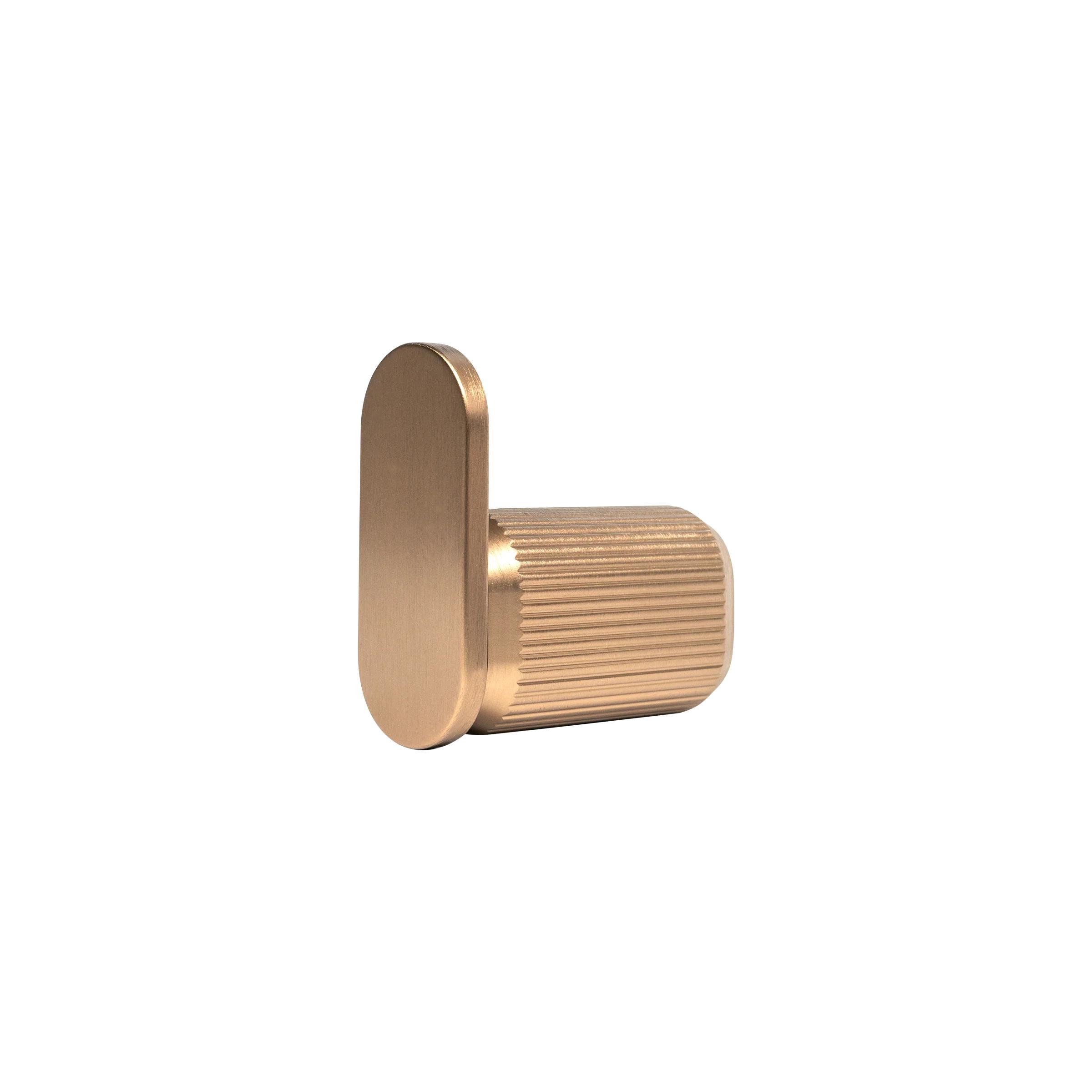 MOMO HANDLES BROOKLYN WALL HOOK 40MM BRUSHED DARK BRASS in Brushed Dark Brass