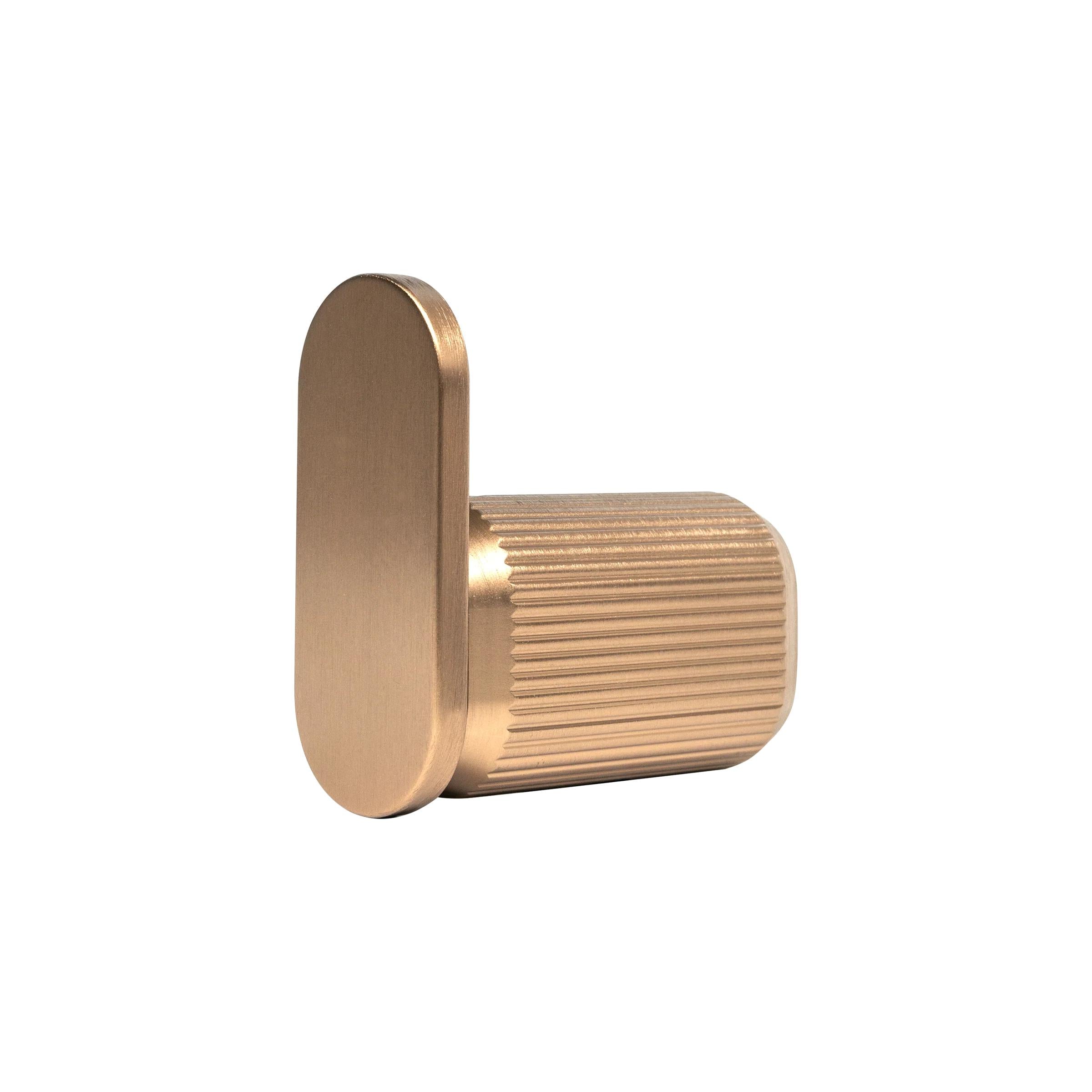 MOMO HANDLES BROOKLYN WALL HOOK 70MM BRUSHED DARK BRASS in Brushed Dark Brass