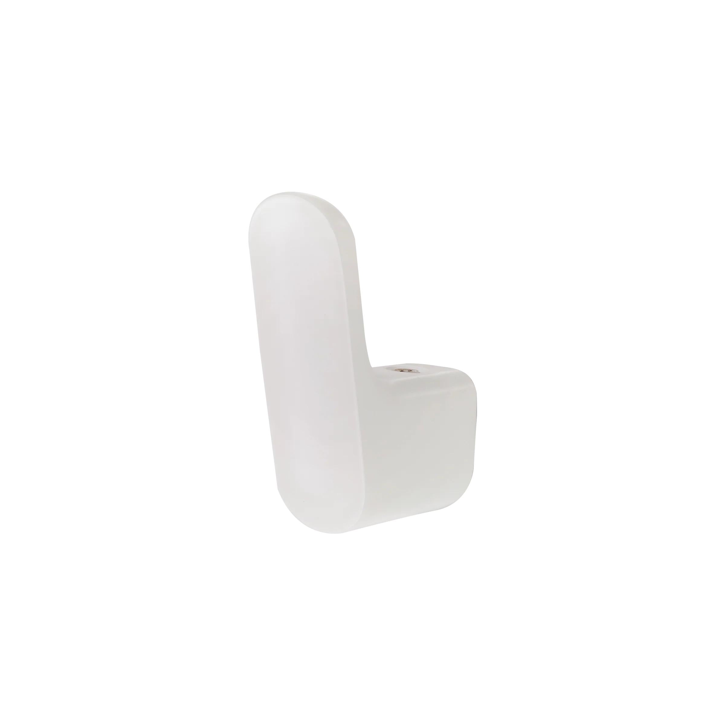 MOMO HANDLES LUV WALL HOOK 41MM MATT WHITE in Matt White