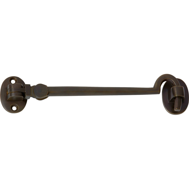 Cabin Hook Large Antique Brass 175mm. Centre to Centre 150mm. in Antique Brass