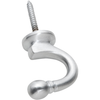 Curtain Tie Back Hook Standard Satin Chrome P45mm in Satin Chrome