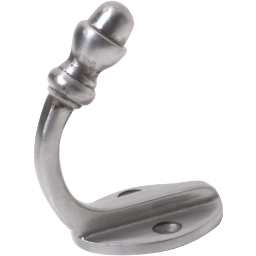 Robe Hook Acorn Iron Polished Metal H45xP70mm in Iron Polished Metal