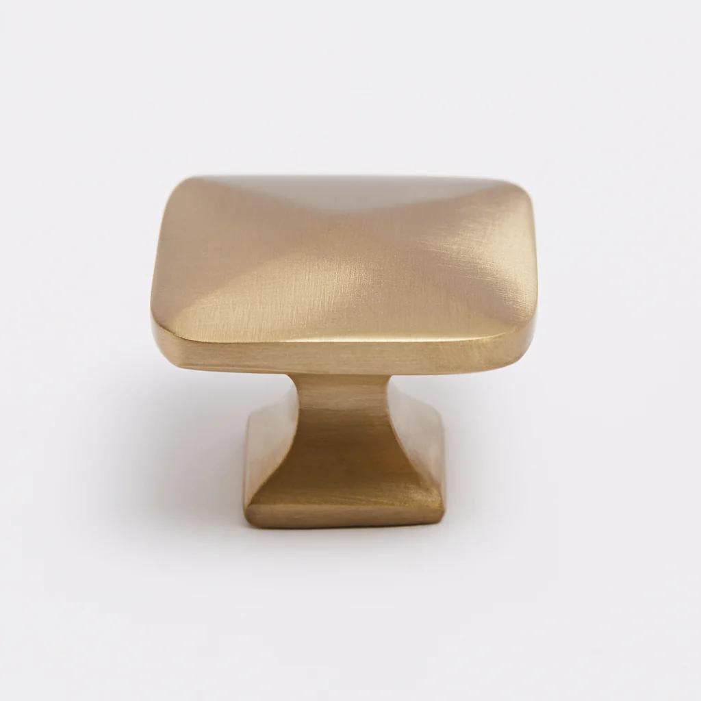 Bronte Knob - Burnished Brass in Burnished Brass