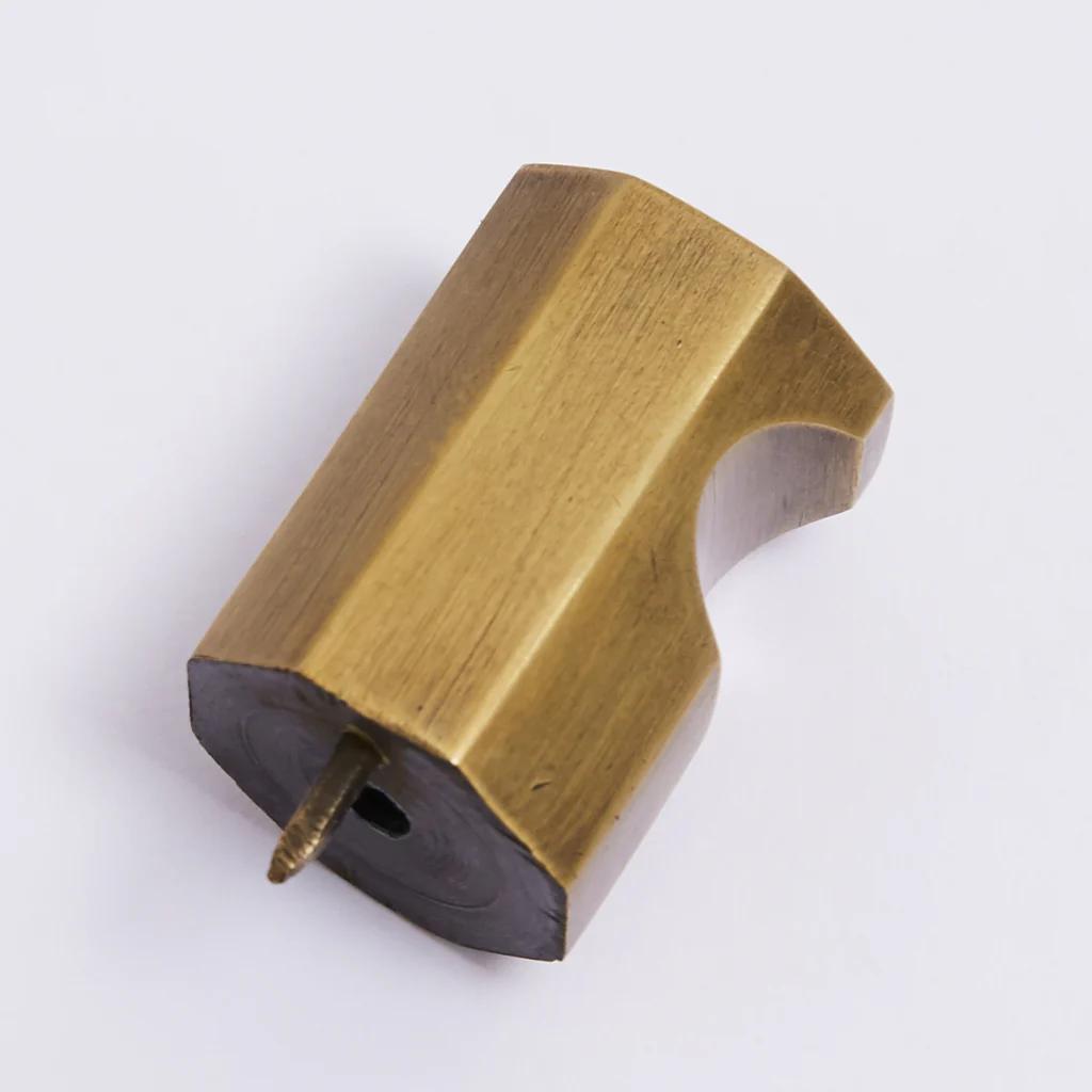 Henley Knob - Acid Washed Brass in Acid Washed Brass