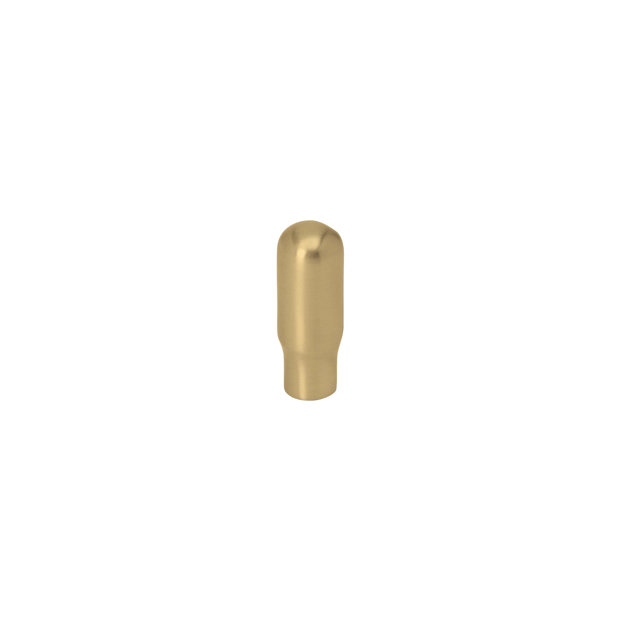 MOMO HANDLES ELBA 12MM KNOB BRUSHED SATIN BRASS in Brushed Satin Brass