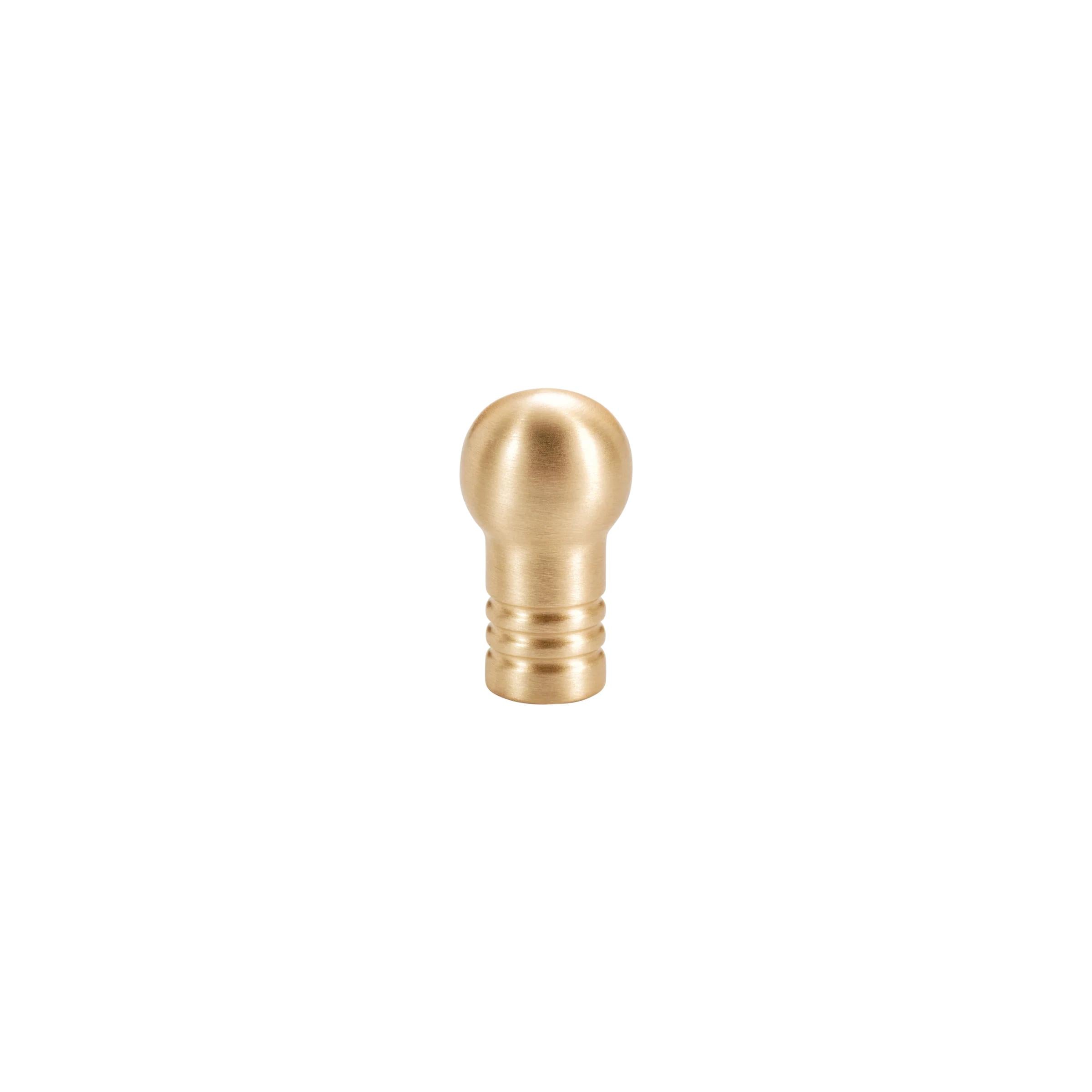 MOMO HANDLES PARLA SOLID BRASS KNOB 20MM BRUSHED SATIN BRASS in Brushed Satin Brass