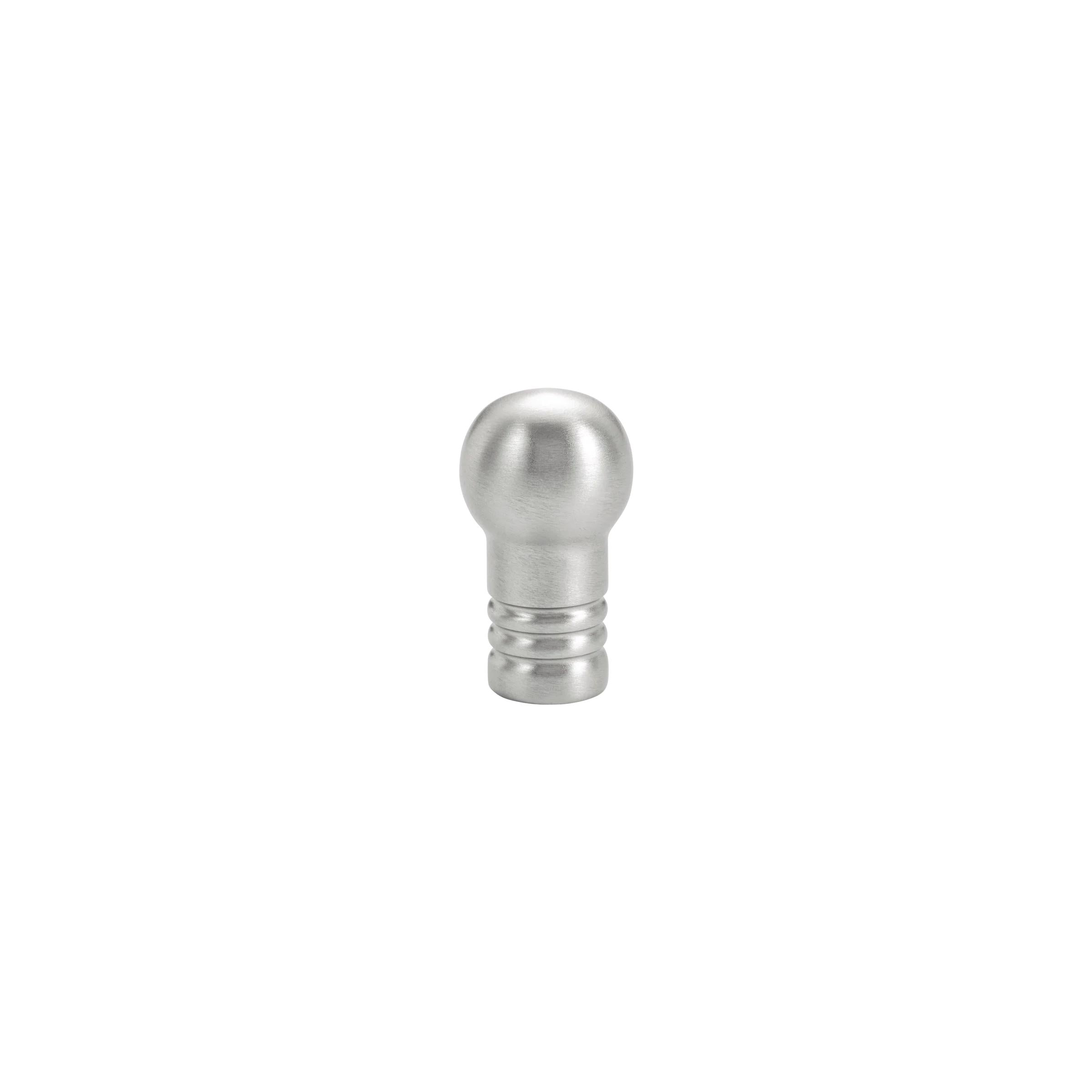 MOMO HANDLES PARLA SOLID BRASS KNOB 20MM DULL BRUSHED NICKEL in Dull Brushed Nickel