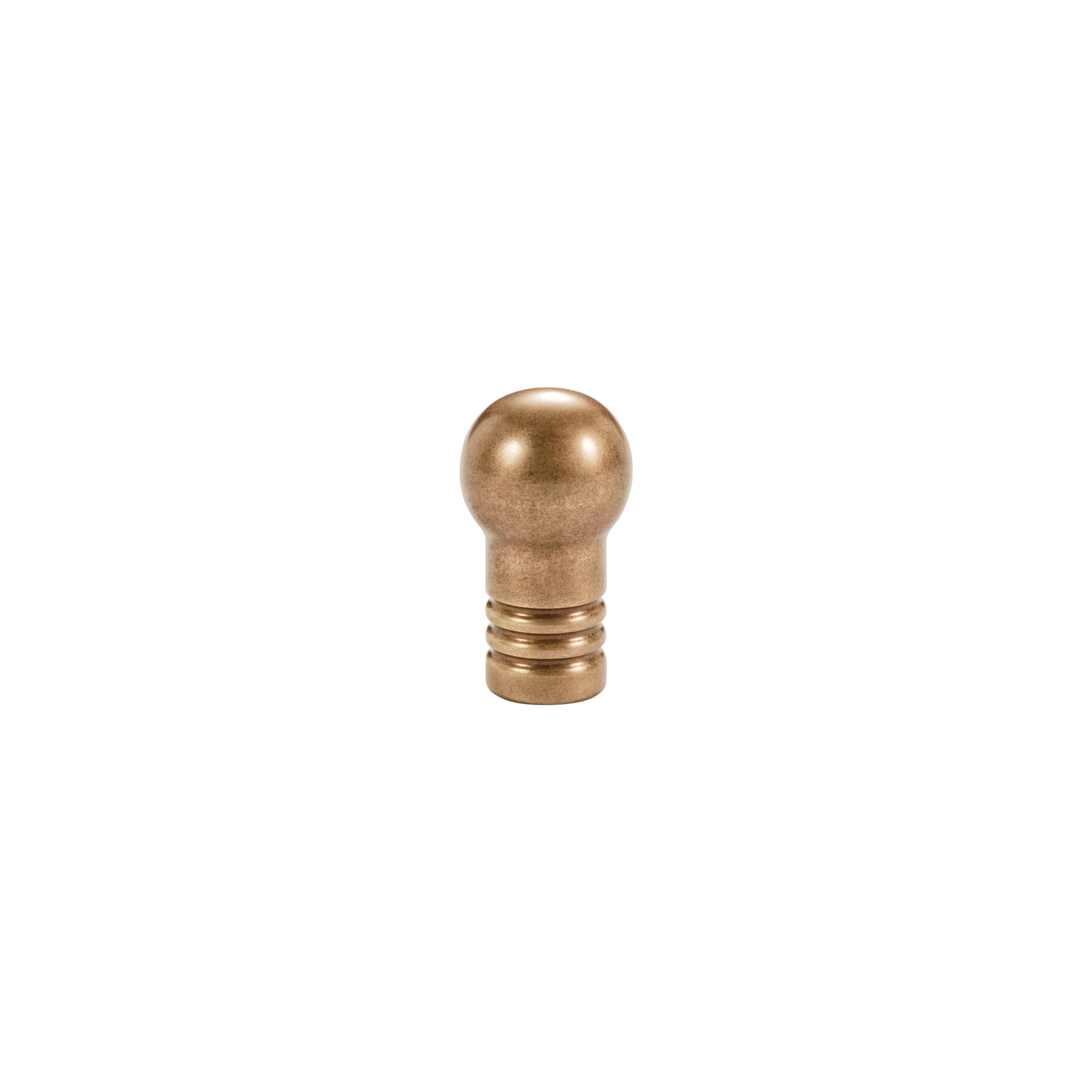 MOMO HANDLES PARLA SOLID BRASS KNOB 20MM OLD BURNISHED BRASS in Old Burnished Brass