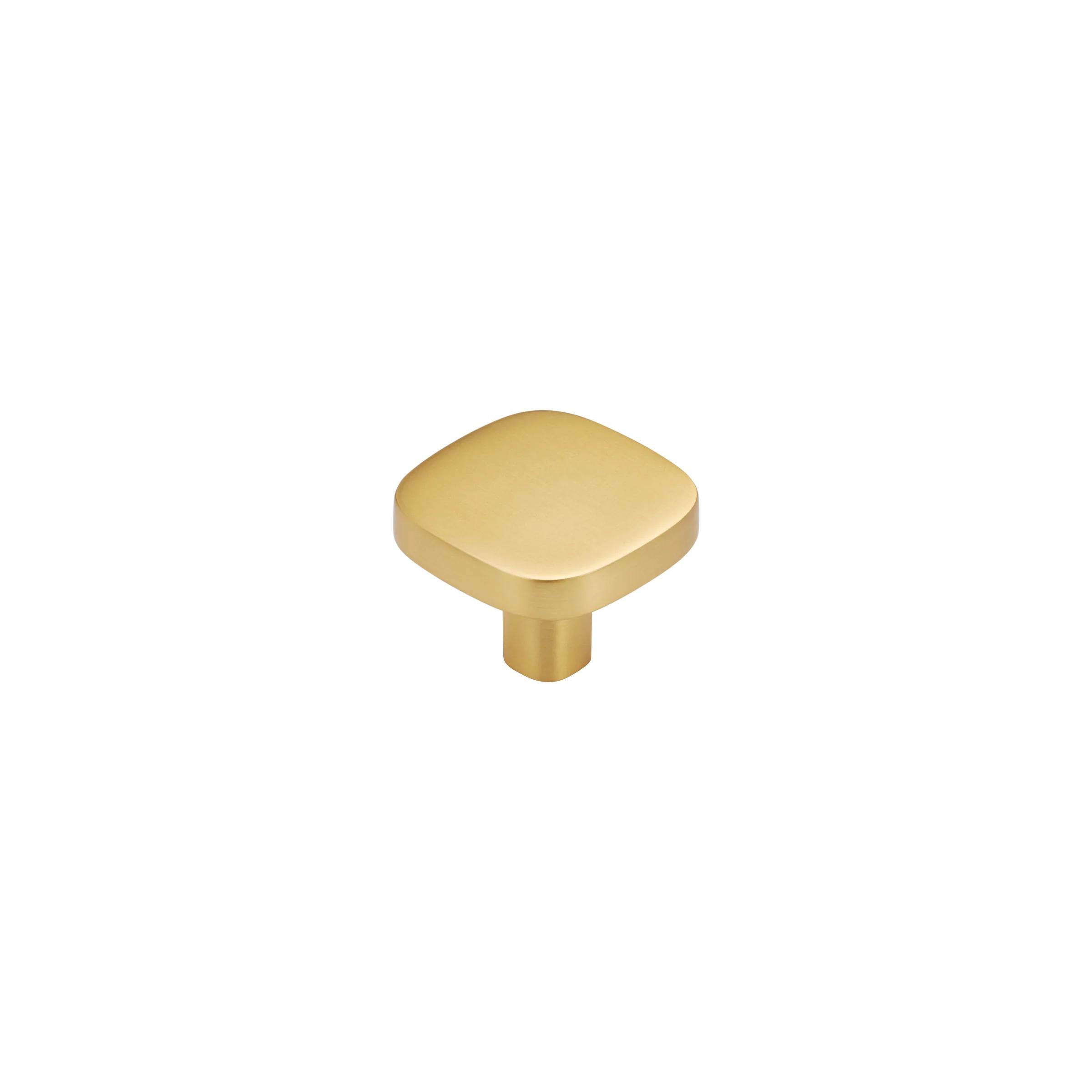 MOMO HANDLES PORTO KNOB 26MM BRUSHED SATIN BRASS in Brushed Satin Brass