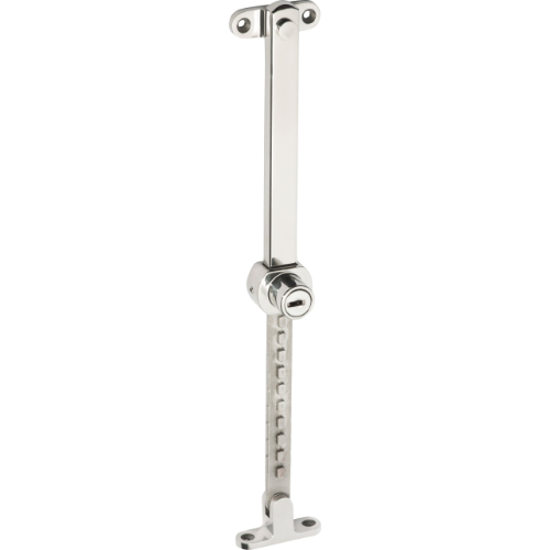 Casement Stay Stainless Steel Telescopic Locking Polished Stainless Steel L200-295mm in Polished Stainless Steel
