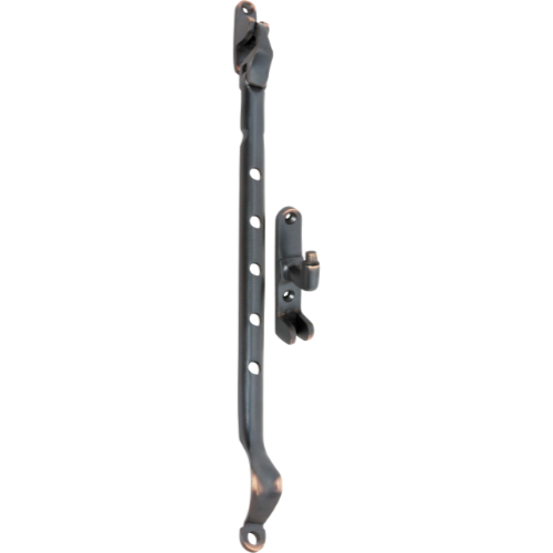 Casement Stay Sidemount Antique Copper L300mm in Antique Copper