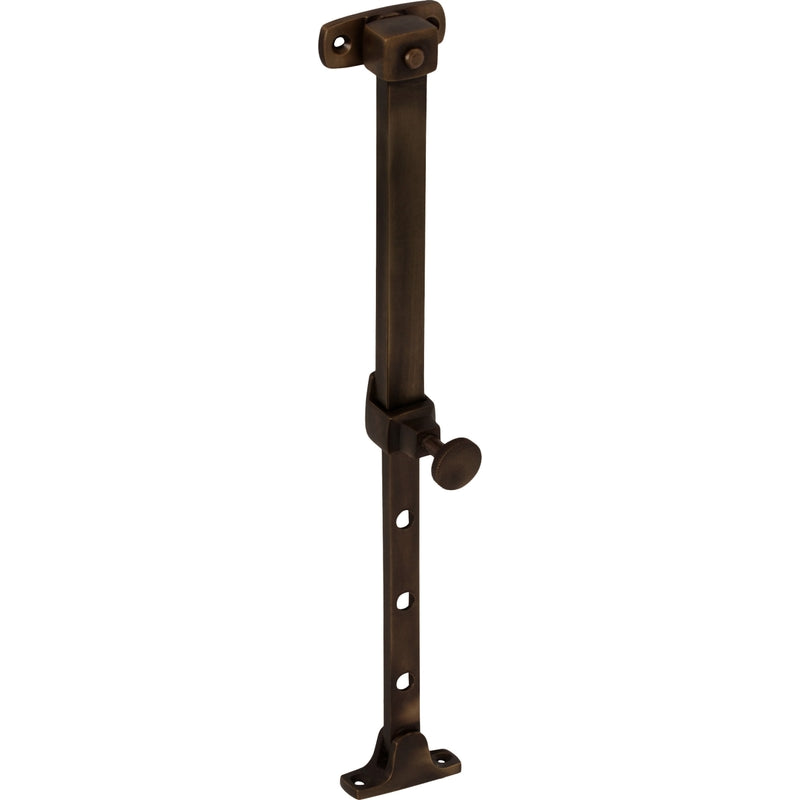 Casement Stay Telescopic Pin Antique Brass L200-295mm in Antique Brass