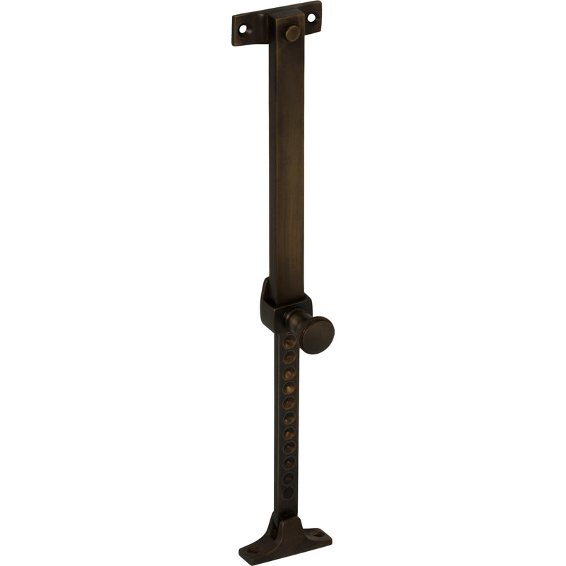 Casement Stay Telescopic Screw Down Antique Brass L200-295mm in Antique Brass