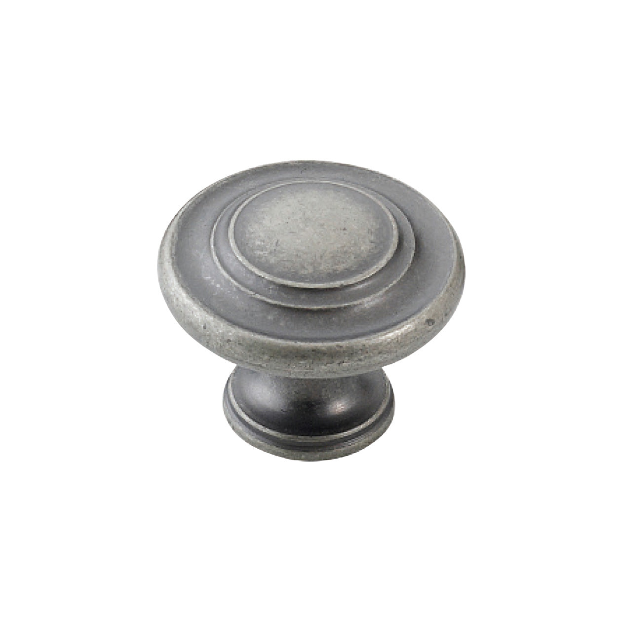 FLORENCIA CONCENTRIC KNOB 33MM EUROPEAN PEWTER in European Pewter