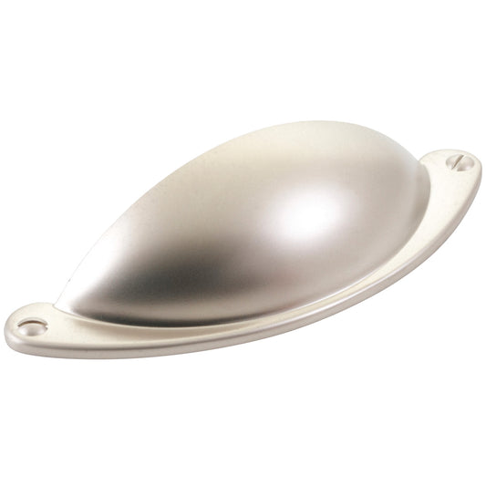 FLORENCIA CUP PULL 64MM SATIN NICKEL in Satin Nickel
