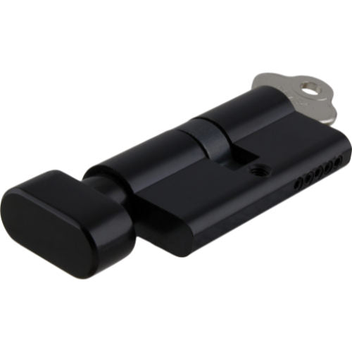 Tradco Euro Double Cylinder, Key/Thumb, 5 Pin, 65mm in Matt Back