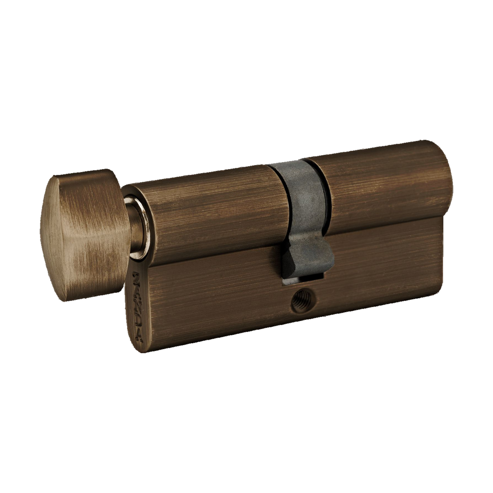 Zanda Euro Single Cylinder (Key/Turn) 70mm - Keyed Alike — Ember Bronze