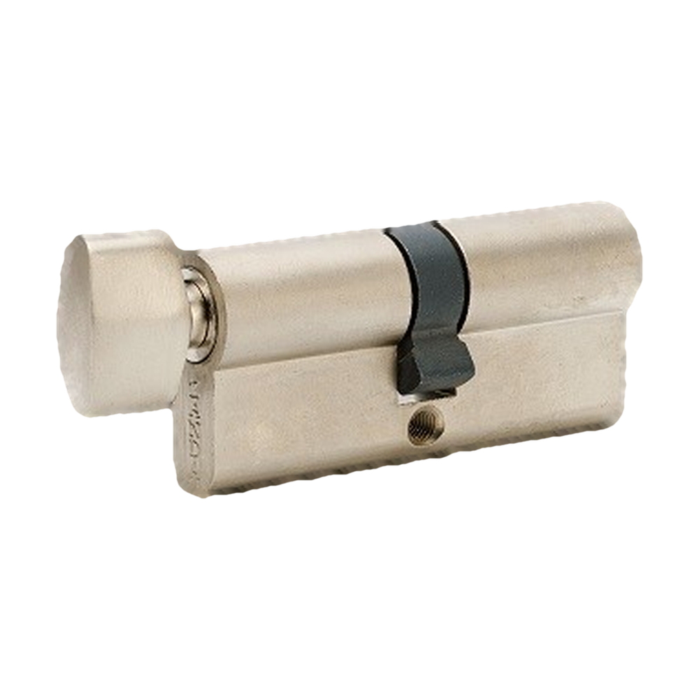 Zanda Euro Single Cylinder (Key/Turn) 70mm - Keyed Alike — Brushed Nickel