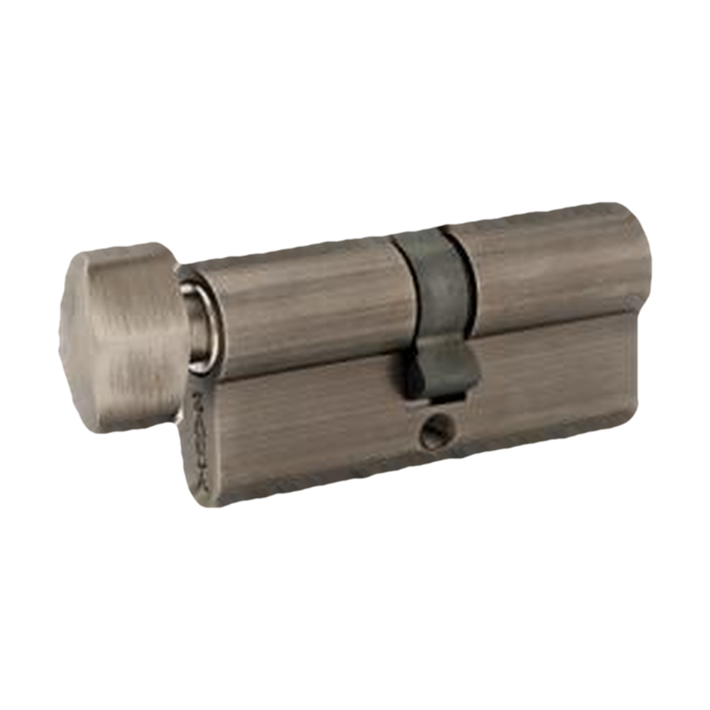 Zanda Euro Single Cylinder (Key/Turn) 70mm - Keyed Alike — Graphite Nickel
