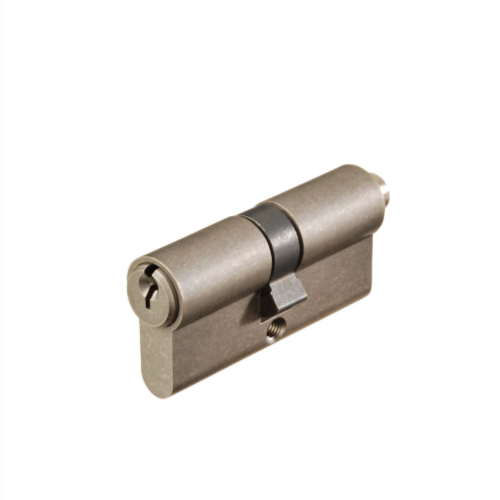 Euro Cylinder & Turn, 70mm Length in Vintage Pewter