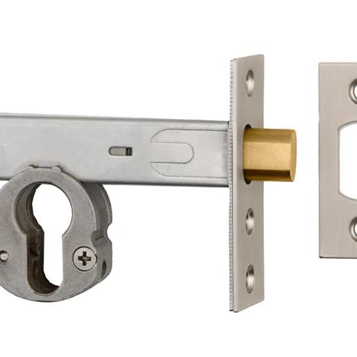 Mortice Deadbolt Euro Satin Nickel Backset 60mm in Satin Nickel