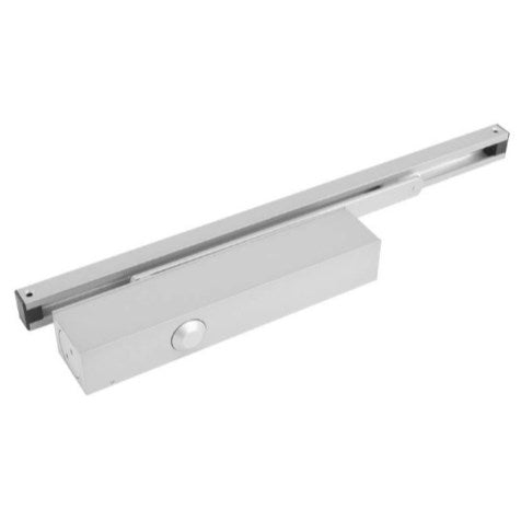 Briton 1130T, Fire Rated, Door Closer, Adjustable EN1-EN4, with Slide Arm in Silver