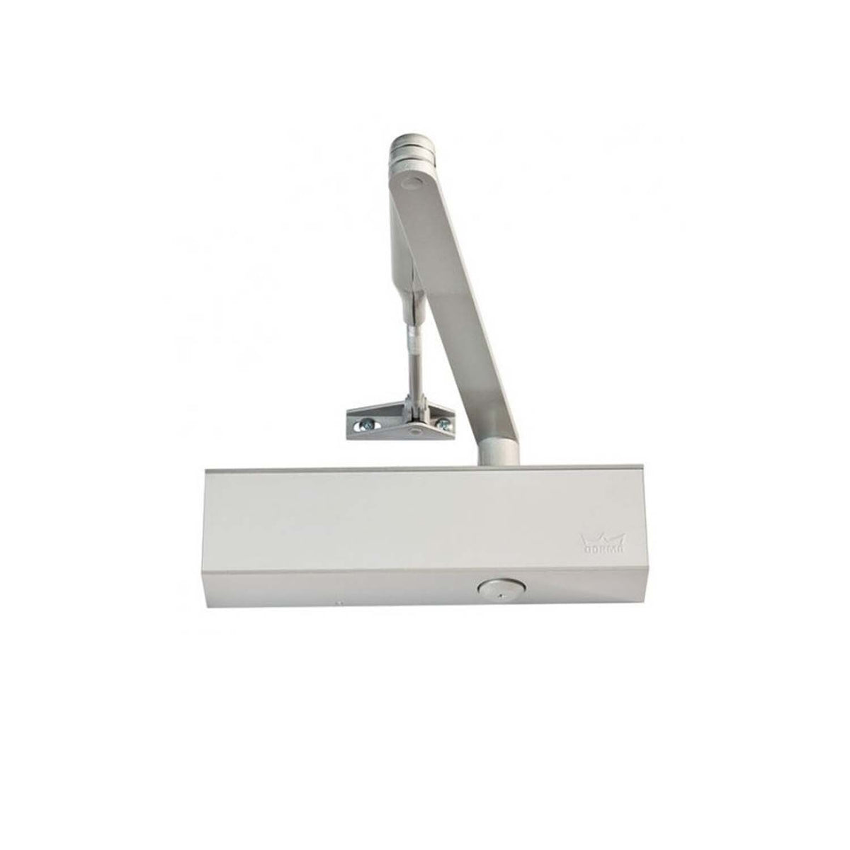 Surface-mounted DormKaba TS73V door closer with adjustable EN1-4, part of architectural hardware for secure door control.