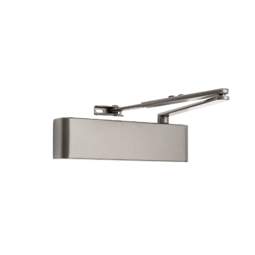 Zanda TS9205 Slimline Closer Combined Unit in satin bronze finish, showing its sleek architectural hardware design.
