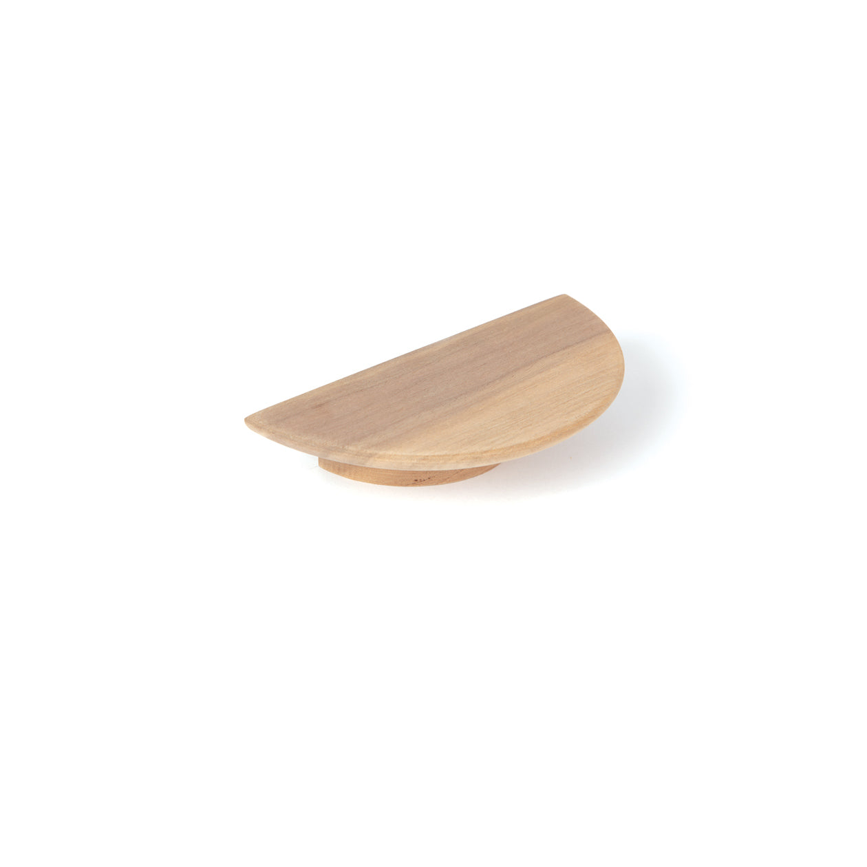 DAINTREE HALF ROUND TIMBER HANDLE 150MM WALNUT RAW in Walnut Raw
