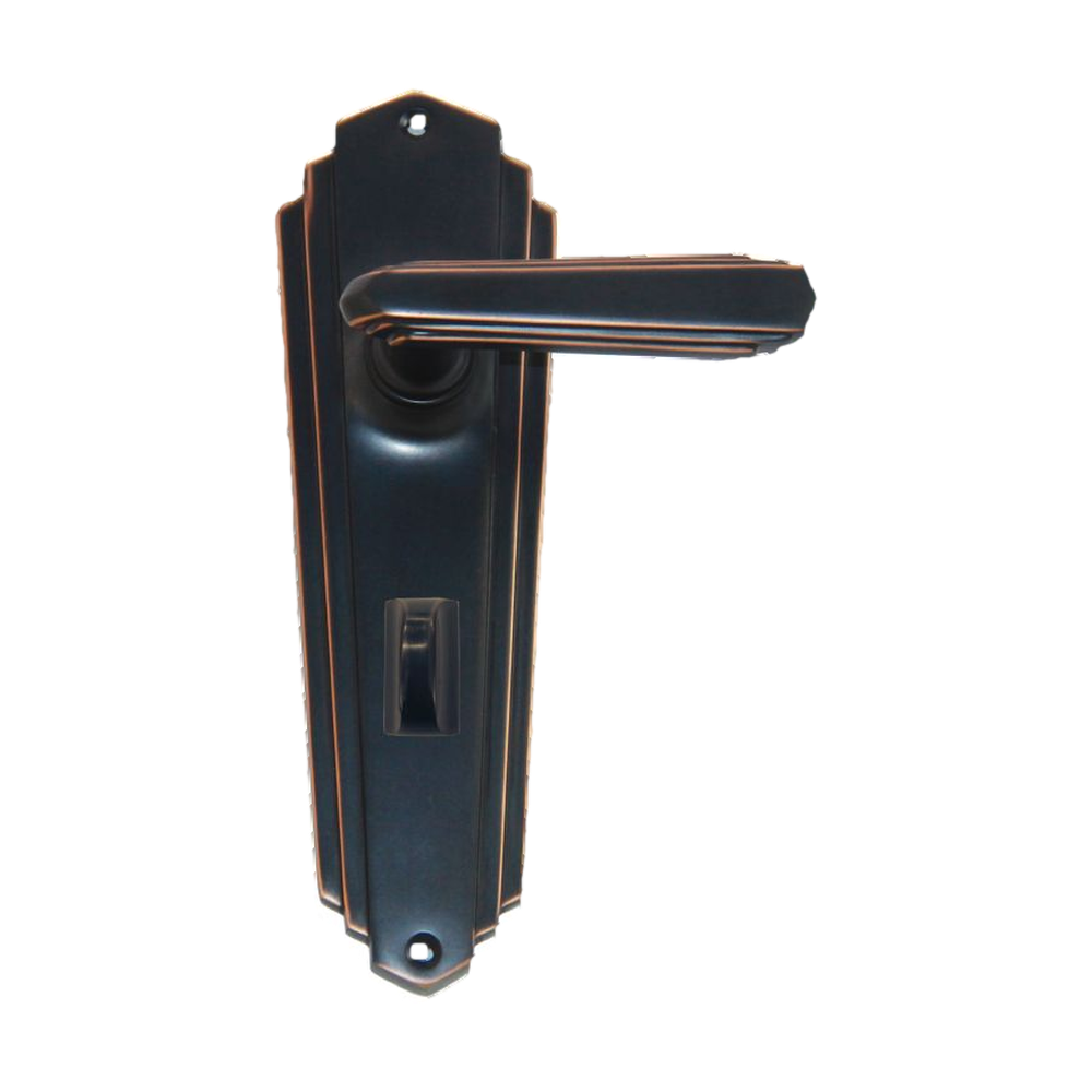 Lever Latch Privacy ATQ 203x63mm in Antique Copper