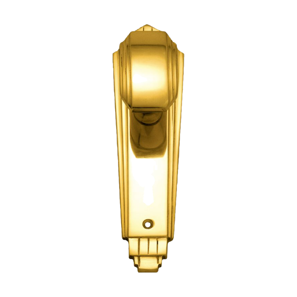 Knob Latch (CC 57mm) PB 184x53mm in Polished Brass
