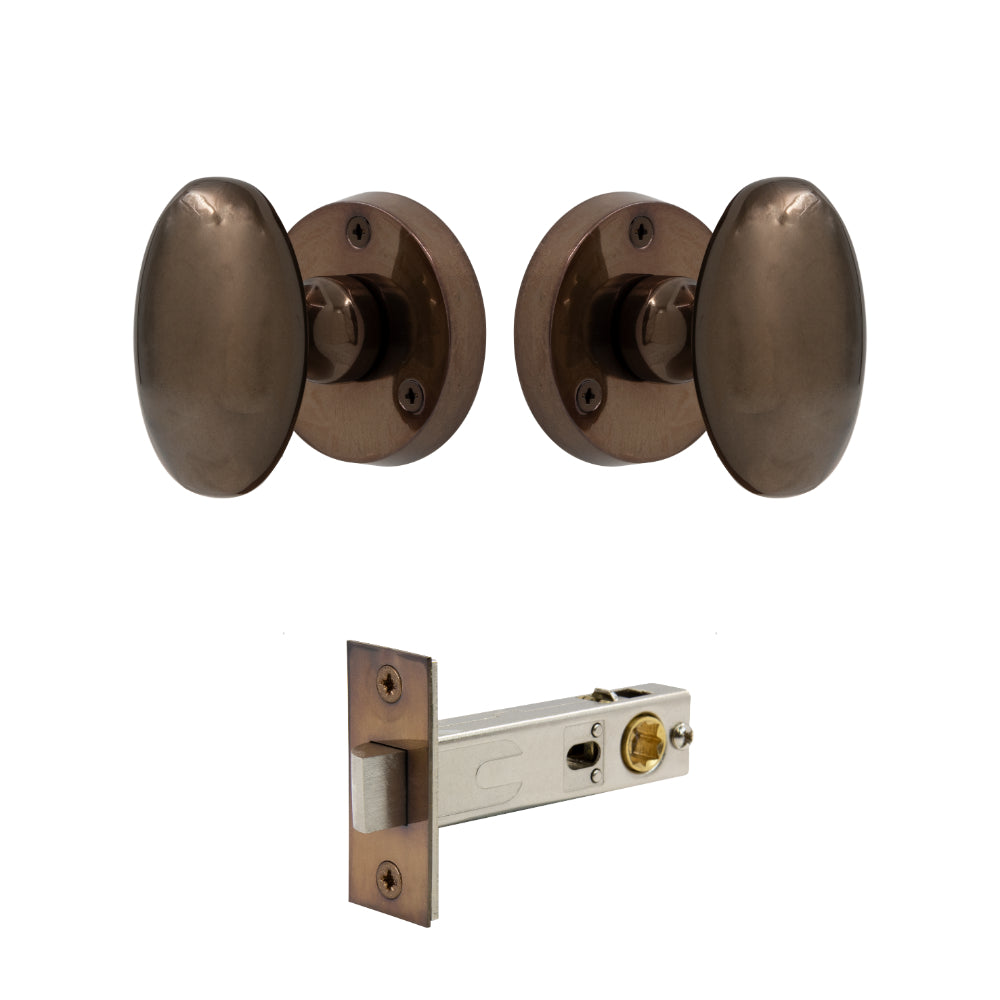 Knob Oval Rose - Passage in Antique Bronze