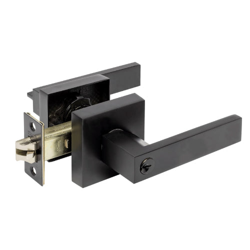 Trident Combination Set - Includes Double Deadbolt - Matt Black in Black