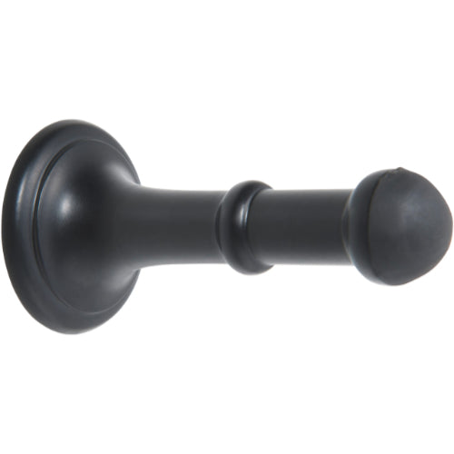 Tradco Concealed Fix Door Stop 80mm, showing the sleek, black wall-mounted door stopper with concealed fixing for secure installation.