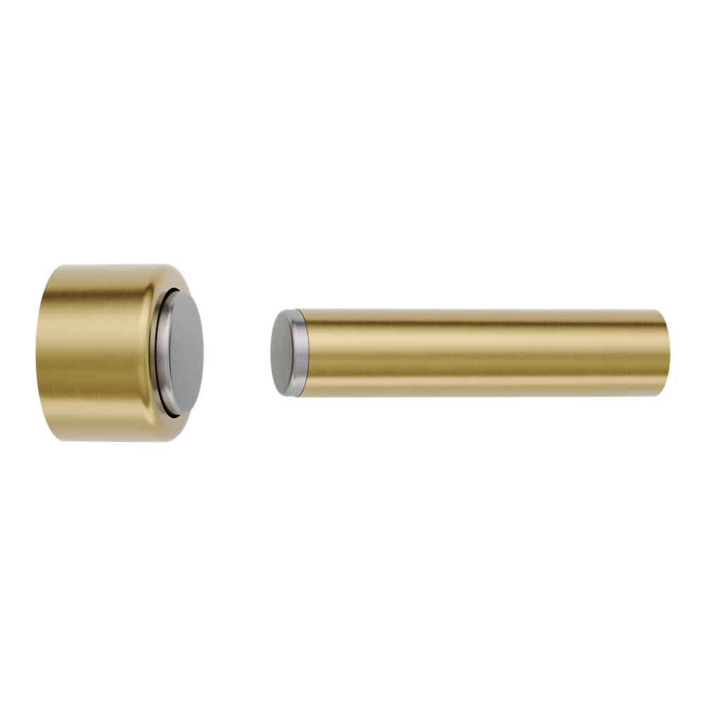 Door Stop Concealed Fix Pencil Magnetic Brushed Gold PVD D17xP75mm in Brushed Gold PVD