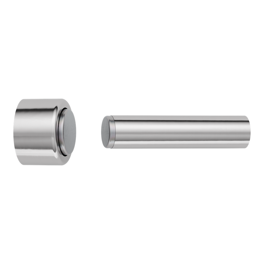 Door Stop Concealed Fix Pencil Magnetic Polished Chrome D17xP75mm in Polished Chrome