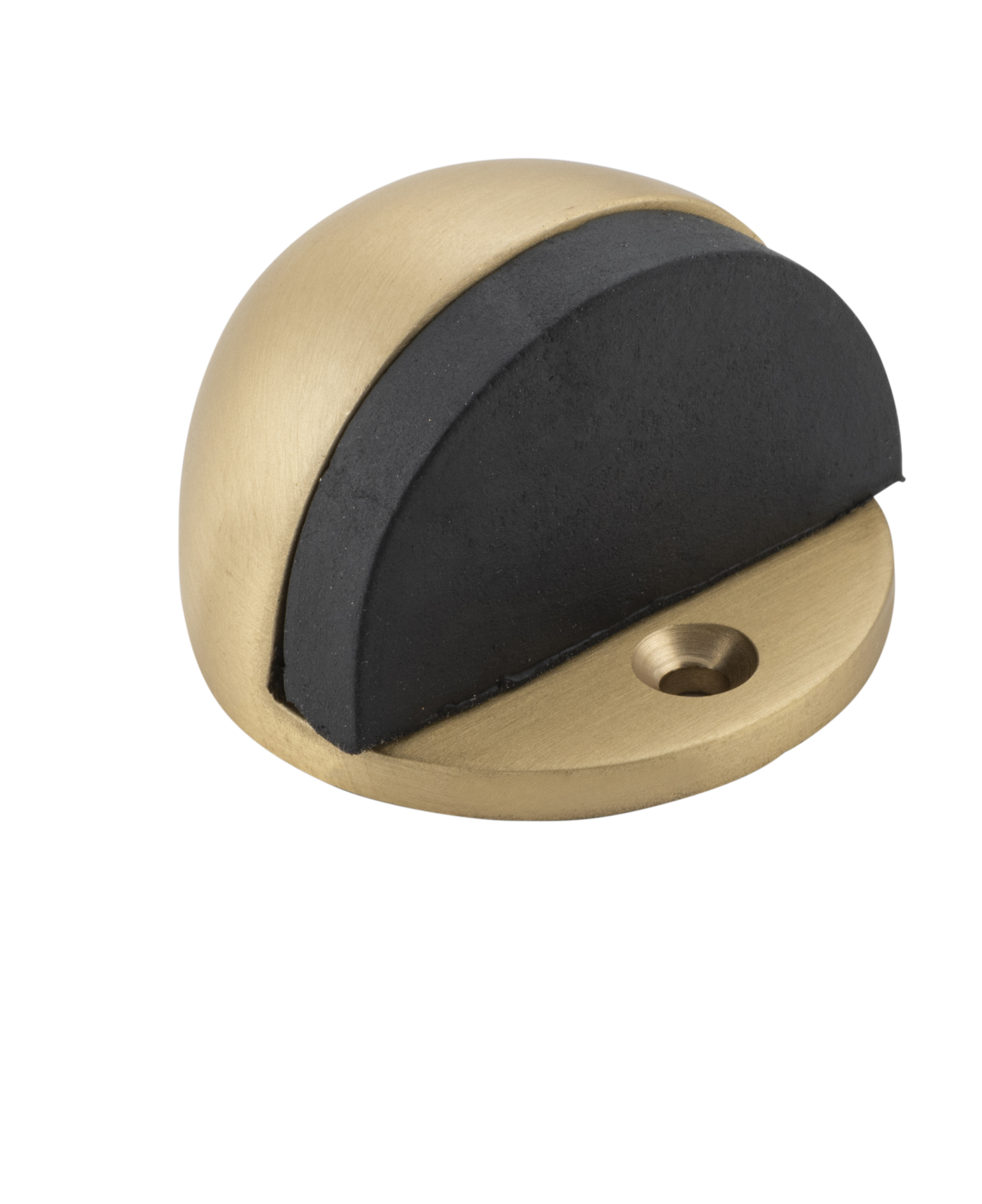 Door Stop Oval Satin Brass H29xD40mm in Satin Brass