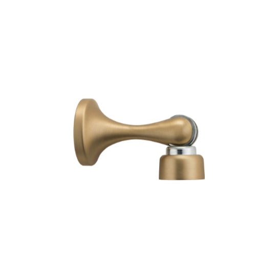 Door Stop Magnetic Satin Brass D44xP93mm in Satin Brass