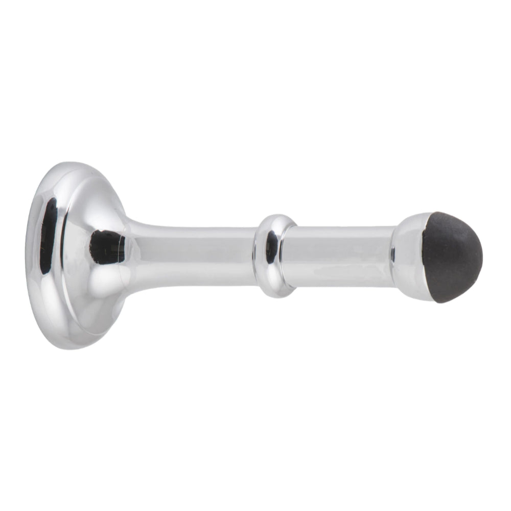 Door Stop Concealed Fix Large Chrome Plated D43xP100mm in Chrome Plated