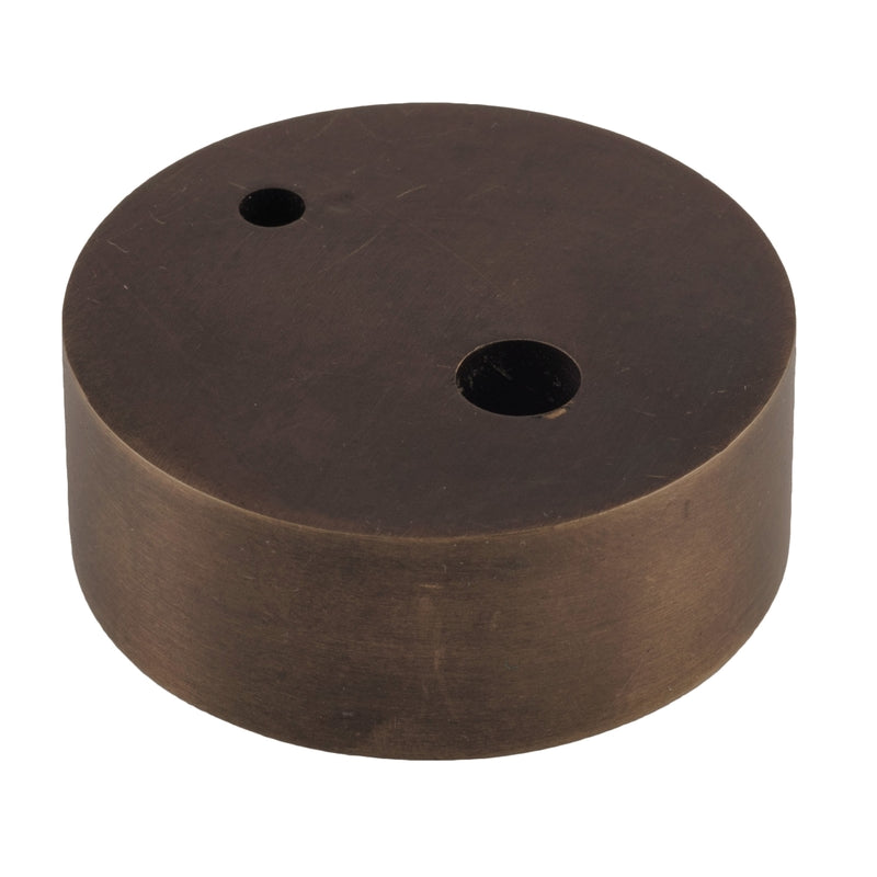 Door Stop Spacer Oval Antique Brass H15xD40mm in Antique Brass