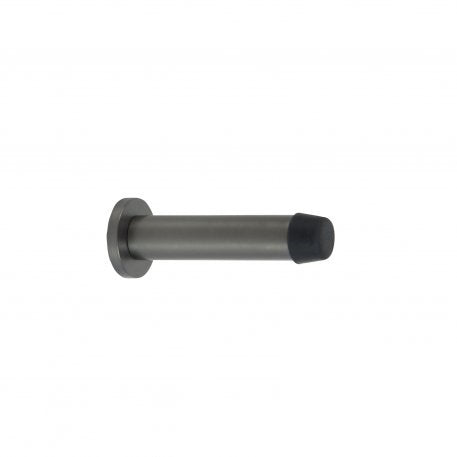 Door Stop, Skirting Concealed Fix - 85mm length in Graphite Nickel