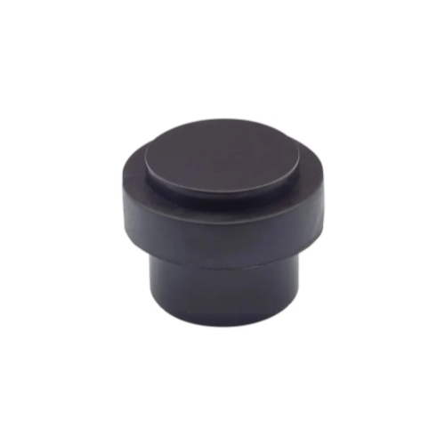 Floor Mounted Door Stop, 38x38mm in Black
