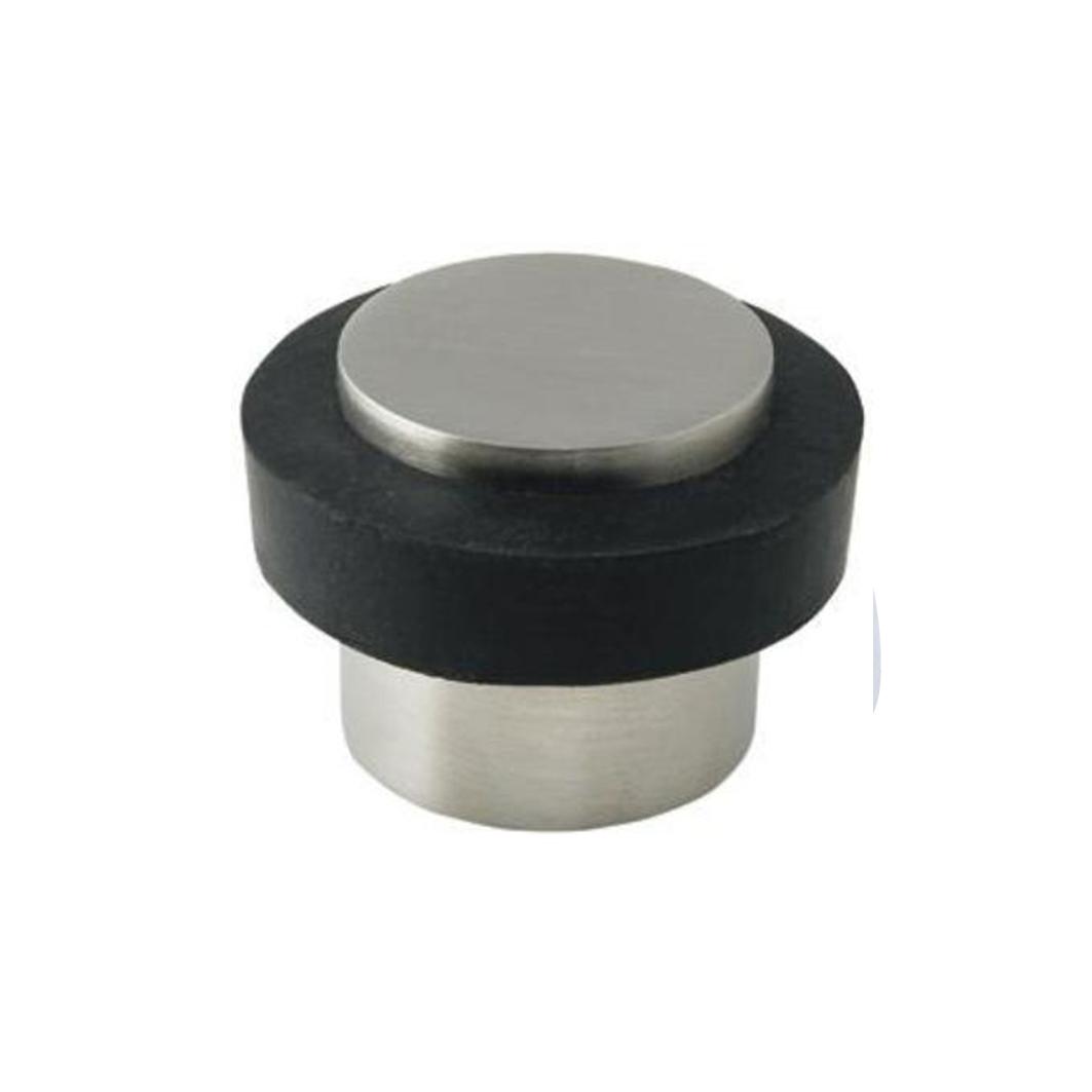Floor Mounted Door Stop, 38x38mm in Brushed Nickel
