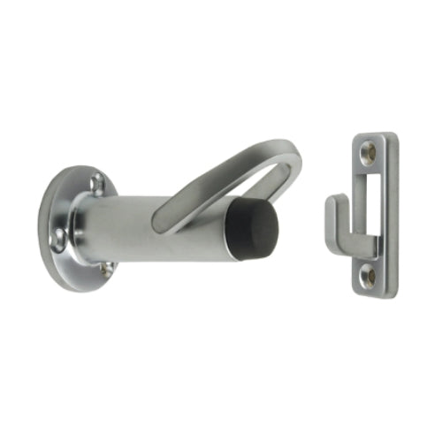 Door Stop / Holder in Brushed Nickel