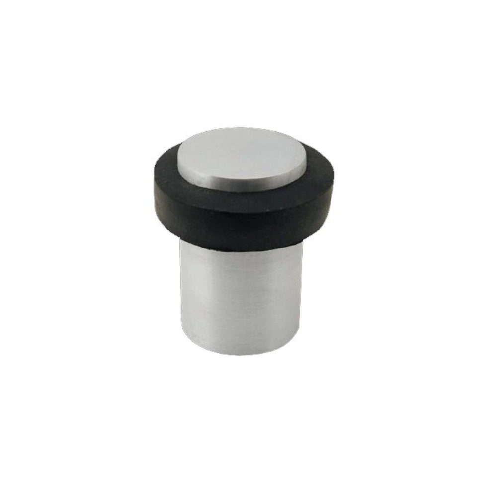 Floor Mounted Door Stop, 60x38mm in Brushed Nickel