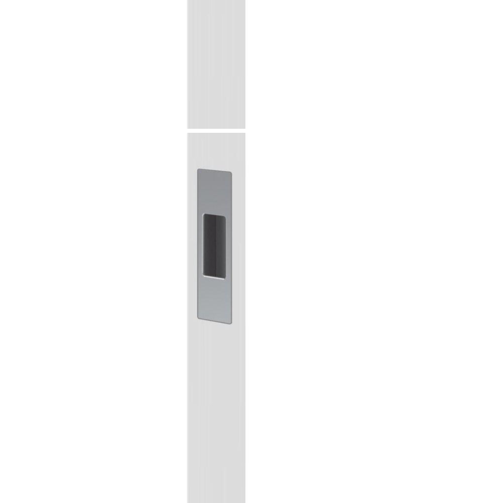 Mardeco "M" series end pull (each) Box Pack Overall: 92Hx26W Opening: 38Hx18W Overall depth 12mm Face depth 2mm in Satin Chrome