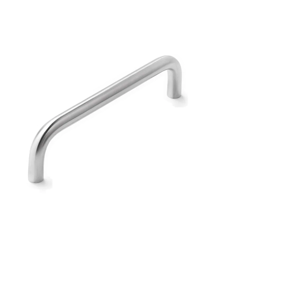 Stream 200mm Entrance Pull 316 Grade SS - Satin Stainless Steel - Rear Fix in Satin Stainless