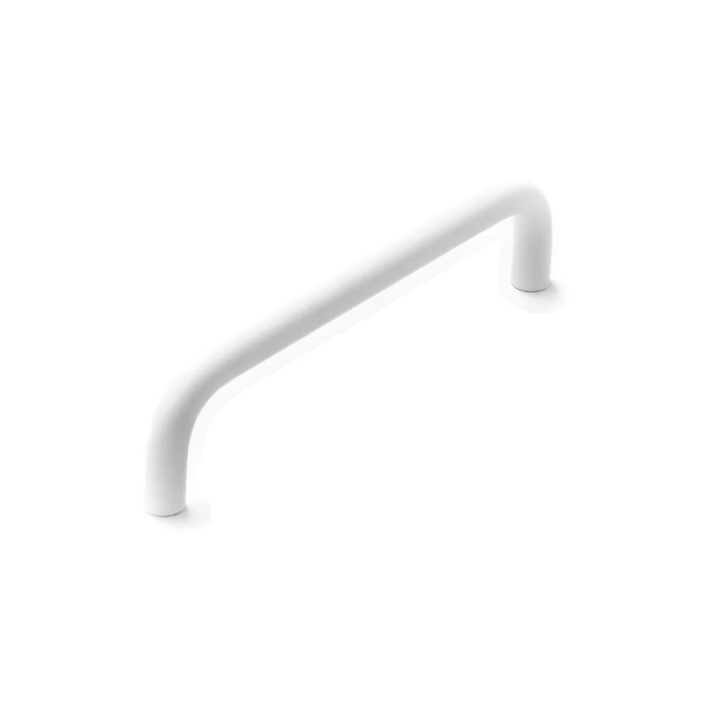 Stream 200mm Entrance Pull 316 Grade SS - Matt White - Face Fix in Matt White